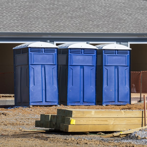 how often are the porta potties cleaned and serviced during a rental period in Hampshire Tennessee